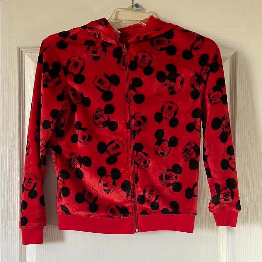 Disney Fleece Red Mickey Mouse Hoodie